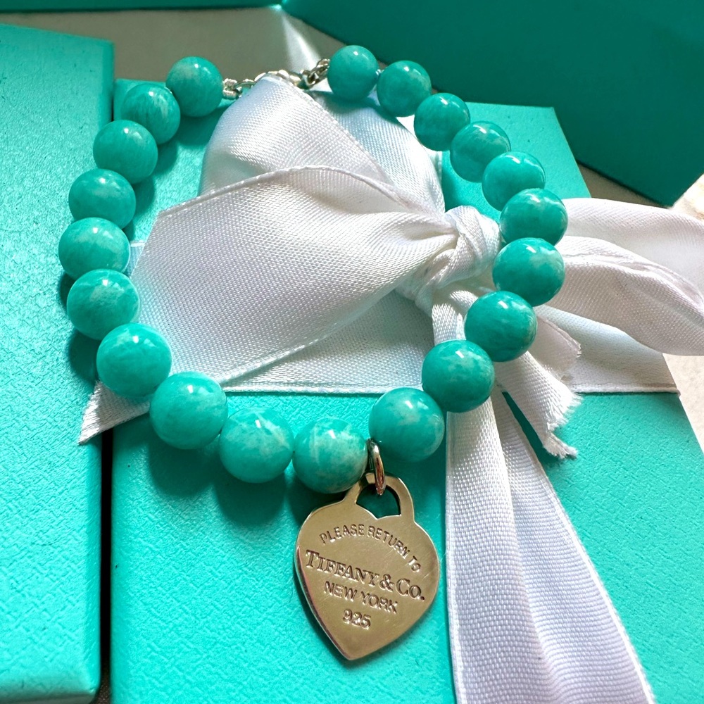 Tiffany & Co Amazonite 8mm Return To Tiffany bracelet